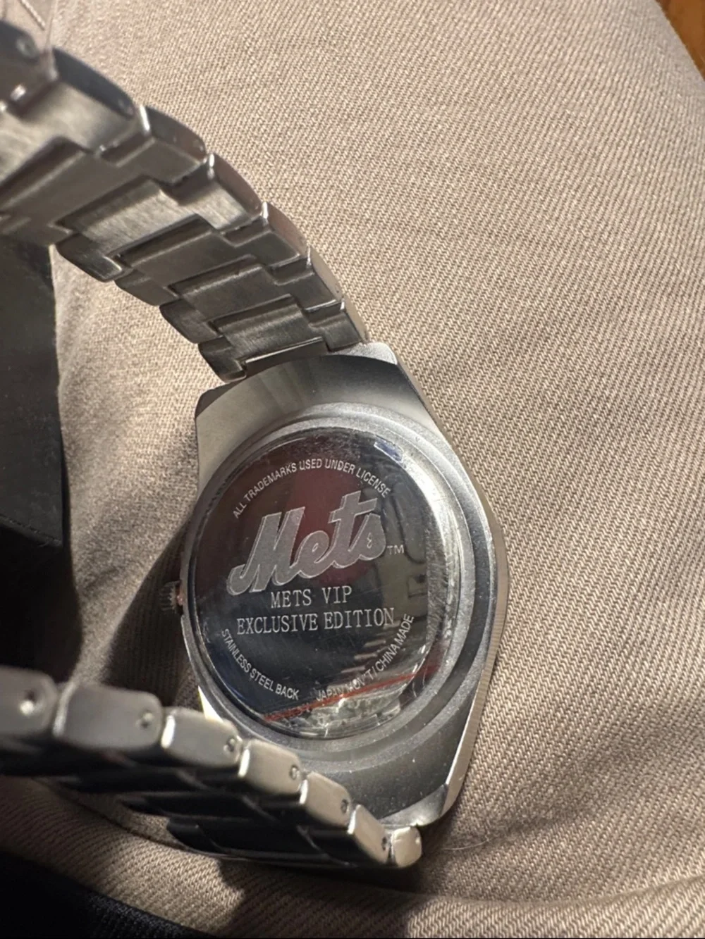 New New York Mets silver watch vip exclusive edition